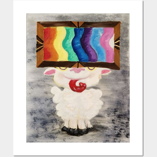 Queer Sheep Diversity Flag Wall Art by ARSTees